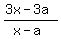 %283x-3a%29%2F%28x-a%29