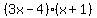 %283x-4%29%28x%2B1%29