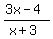 %283x-4%29%2F%28x%2B3%29