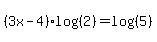 %283x-4%29log%28%282%29%29=log%28%285%29%29