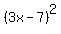 %283x-7%29%5E2
