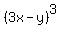 %283x-y%29%5E3