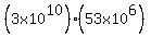 %283x10%5E10%29%2853x10%5E6%29