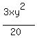 %283xy%5E2%29%2F%2820%29