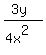 %283y%29%2F%284x%5E2%29