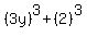 %283y%29%5E3%2B%282%29%5E3