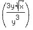 %283y%2Asqrt%28x%29+%2F+y%5E3%29