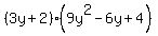 %283y%2B2%29%289y%5E2-6y%2B4%29