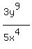 %283y%5E9%29%2F%285x%5E4%29