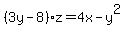 %283y-8%29z=4x-y%5E2