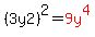 %283y2%29%5E2=red%289y%5E4%29