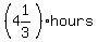 %284%261%2F3%29hours