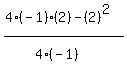 %284%28-1%29%282%29-%282%29%5E2%29%2F%284%28-1%29%5E%22%22%29