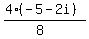 %284%28-5-2i%29%29%2F%288%29
