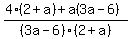 %284%282%2Ba%29%2Ba%283a-6%29%29%2F%283a-6%29%282%2Ba%29