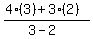 %284%283%29%2B3%282%29%29%2F%283-2+%29