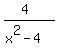 %284%29%2F%28x%5E2-4%29