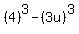 %284%29%5E3-%283u%29%5E3