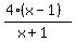 %284%2A%28x-1%29%29%2F%28x%2B1%29