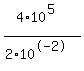 %284%2A10%5E5%29%2F%282%2A10%5E-2%29