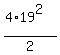 %284%2A19%5E2%29%2F2