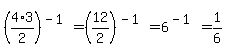 %284%2A3%2F2%29%5E%28-1%29=%2812%2F2%29%5E%28-1%29=6%5E%28-1%29=1%2F6