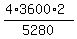 %284%2A3600%2A2%29%2F5280
