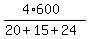 %284%2A600%29%2F%2820+%2B+15+%2B+24%29
