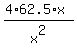 %284%2A62.5%2Ax%29%2Fx%5E2
