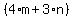 %284%2Am%2B3%2An%29