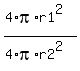 %284%2Api%2Ar1%5E2%29%2F%284%2Api%2Ar2%5E2%29