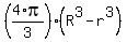 %284%2Api%2F3%29%2A%28R%5E3+-+r%5E3%29