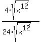 %284%2Asqrt%28x%5E12%29%29%2F%2824%2Asqrt%28x%5E12%29%29