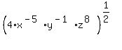 %284%2Ax%5E%28-5%29%2Ay%5E%28-1%29%2Az%5E%288%29%29%5E%281%2F2%29