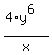 %284%2Ay%5E6%29%2Fx