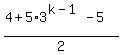 %284%2B5%2A3%5E%28k-1%29-5%29%2F2%29