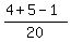 %284%2B5-1%29%2F20