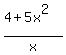%284%2B5x%5E2%29%2Fx%29