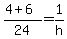 %284%2B6%29%2F24=1%2Fh