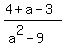 %284%2Ba-3%29%2F%28a%5E2-9%29