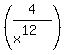 %284%2F%28x%5E12%29%29