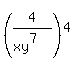 %284%2F%28xy%5E7%29%29%5E4