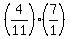 %284%2F11%29%2A%287%2F1%29