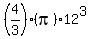 %284%2F3%29%28pi%2912%5E3