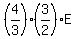 %284%2F3%29%2A%283%2F2%29E