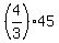 %284%2F3%29%2A45