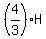 %284%2F3%29H