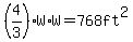 %284%2F3%29W%2AW=768ft%5E2