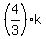 %284%2F3%29k