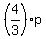 %284%2F3%29p